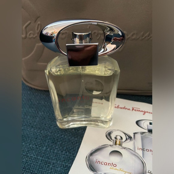 NWOT Salvatore Ferragamo Travel Toiletry Pouch +5 Toiletries Incanto Pour Homme - Picture 4 of 15